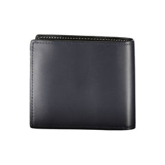 Carteira de couro azul Tommy Hilfiger