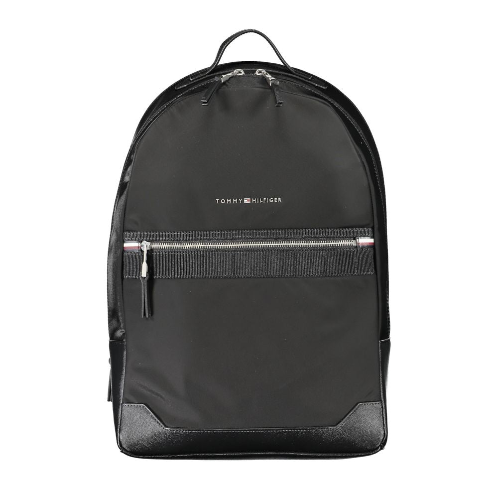 Mochila Tommy Hilfiger de poliéster preta