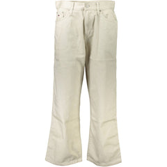 Calça jeans e calça Tommy Hilfiger bege de algodão