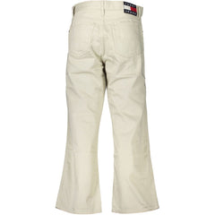 Calça jeans e calça Tommy Hilfiger bege de algodão
