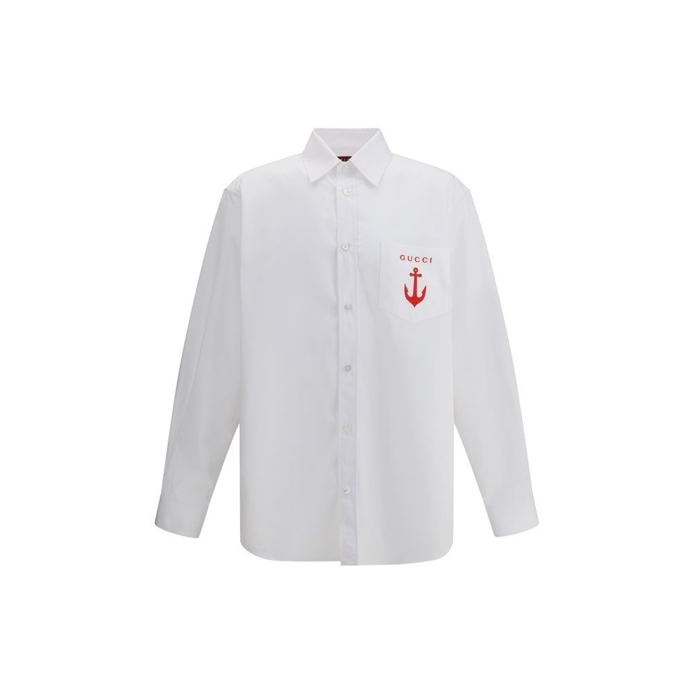 Camisa de algodão Gucci