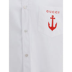 Camisa de algodão Gucci