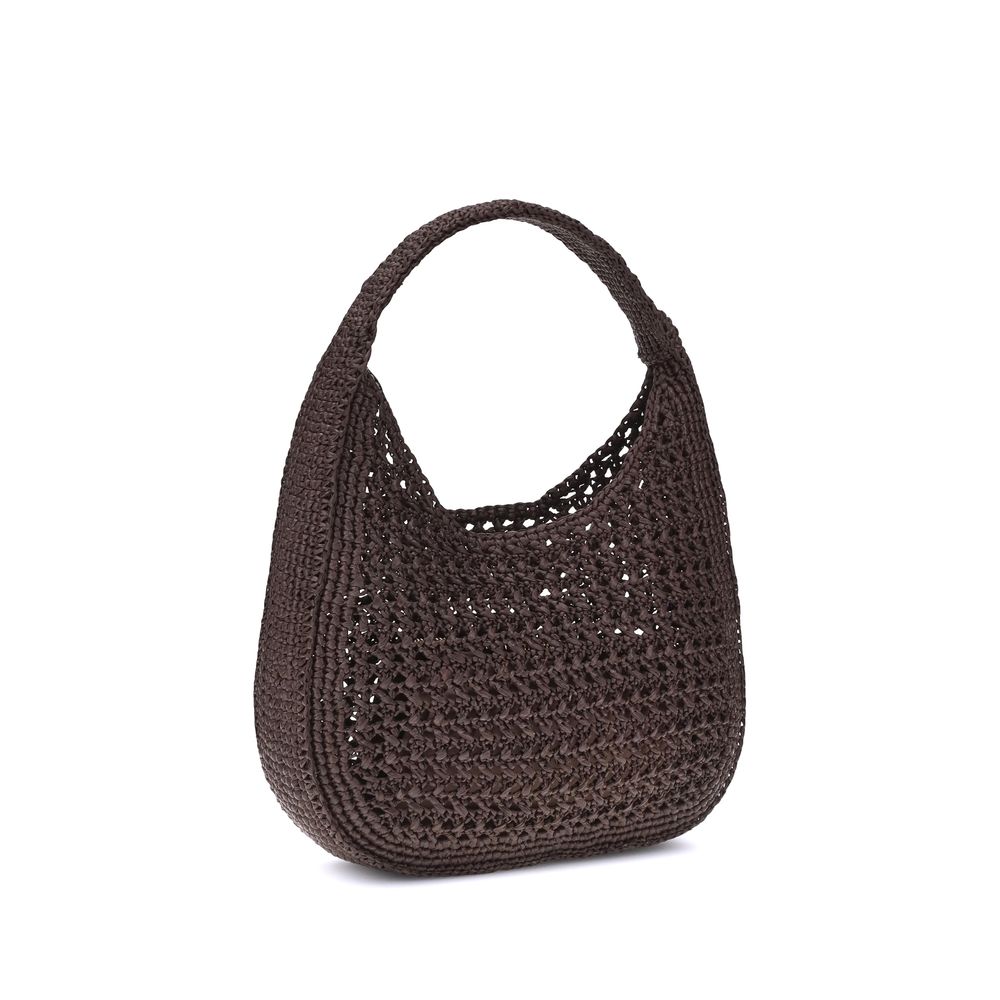 Bolsa de ombro com logotipo Miu Miu