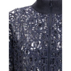 Cardigan de lantejoulas Brunello Cucinelli