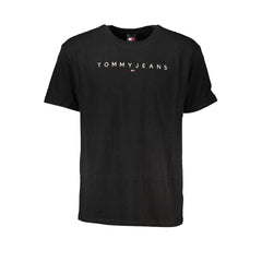 Camiseta Tommy Hilfiger preta de algodão