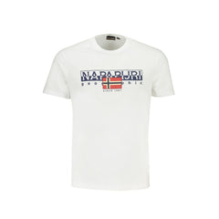 Camiseta branca de algodão Napapijri