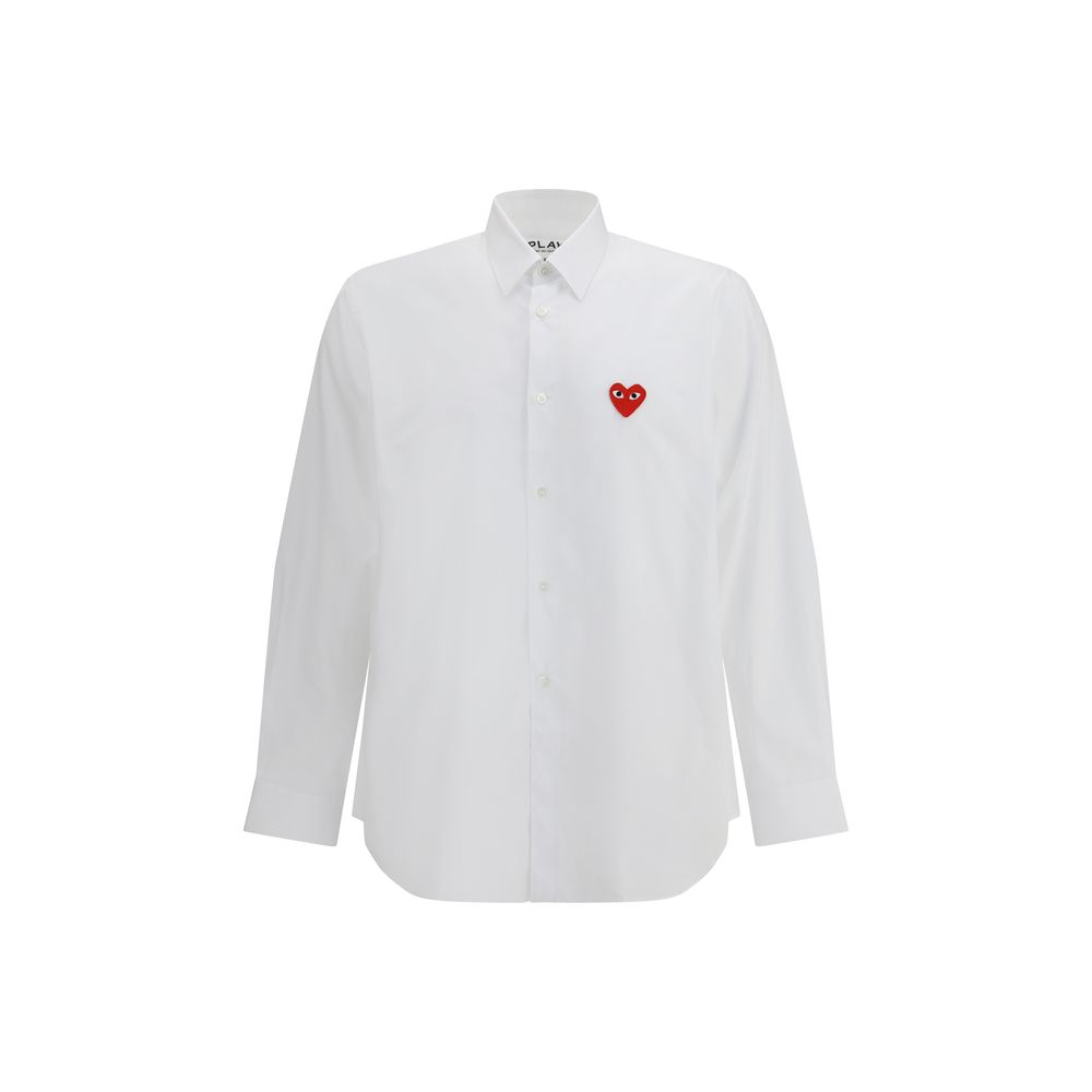 Comme Des Garçons Play Camisa de algodão com logo