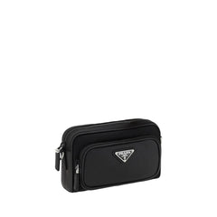 Bolsa de ombro de couro Prada