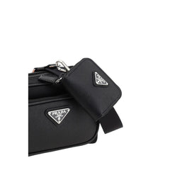 Bolsa de ombro de couro Prada