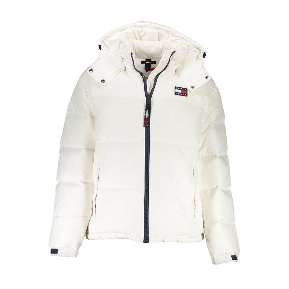 Jaquetas e casacos de poliéster branco Tommy Hilfiger