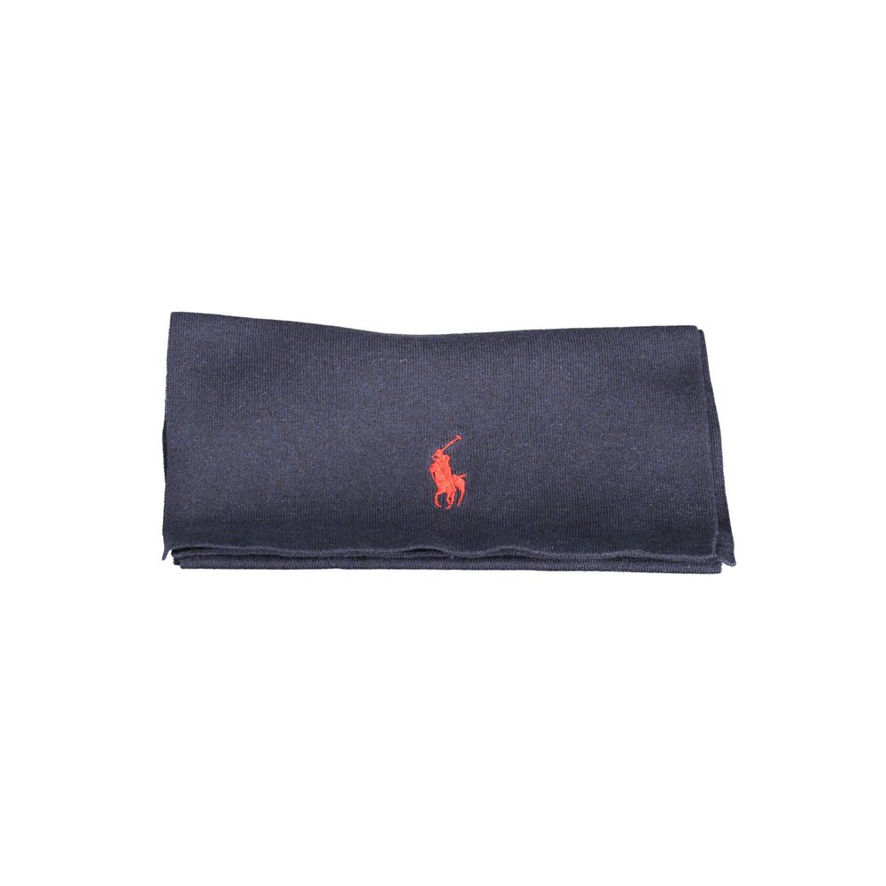 Cachecol de algodão azul Ralph Lauren