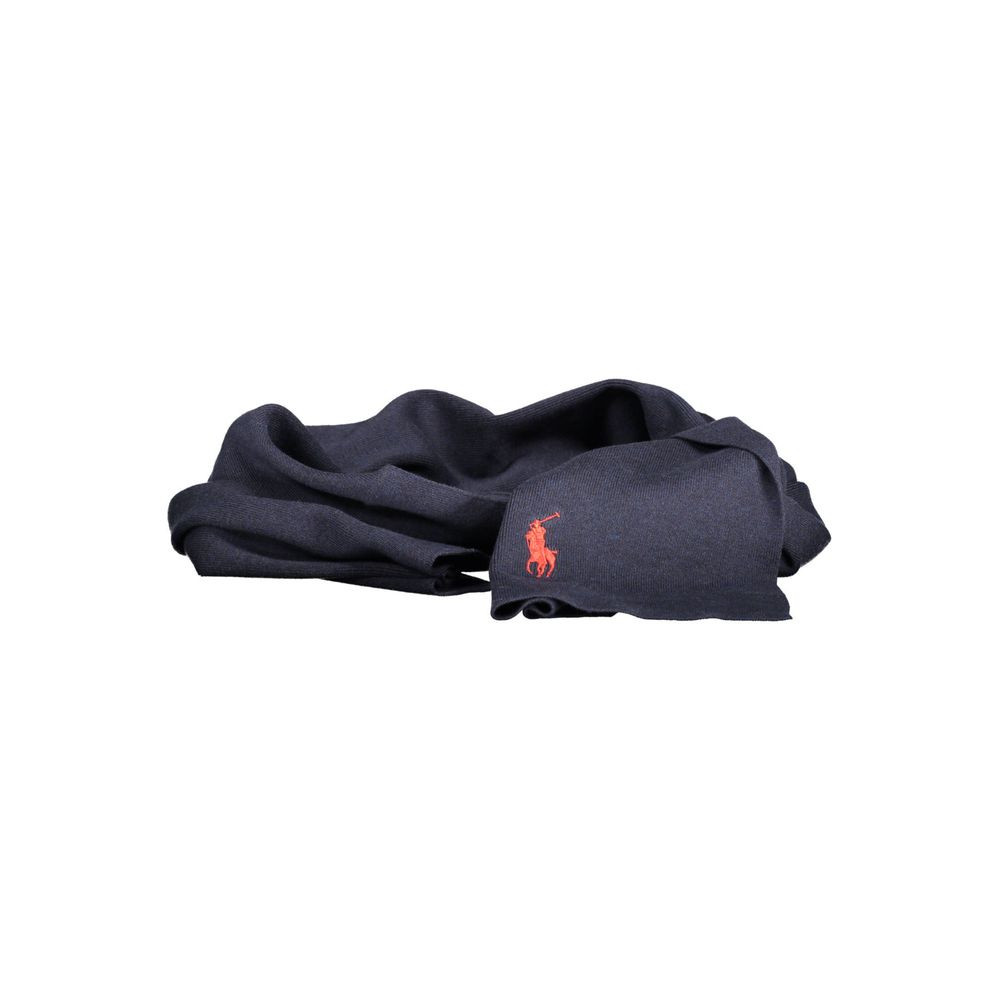 Cachecol de algodão azul Ralph Lauren