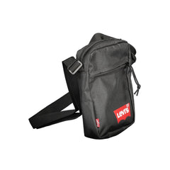 Bolsa de ombro Levi's preta de poliéster