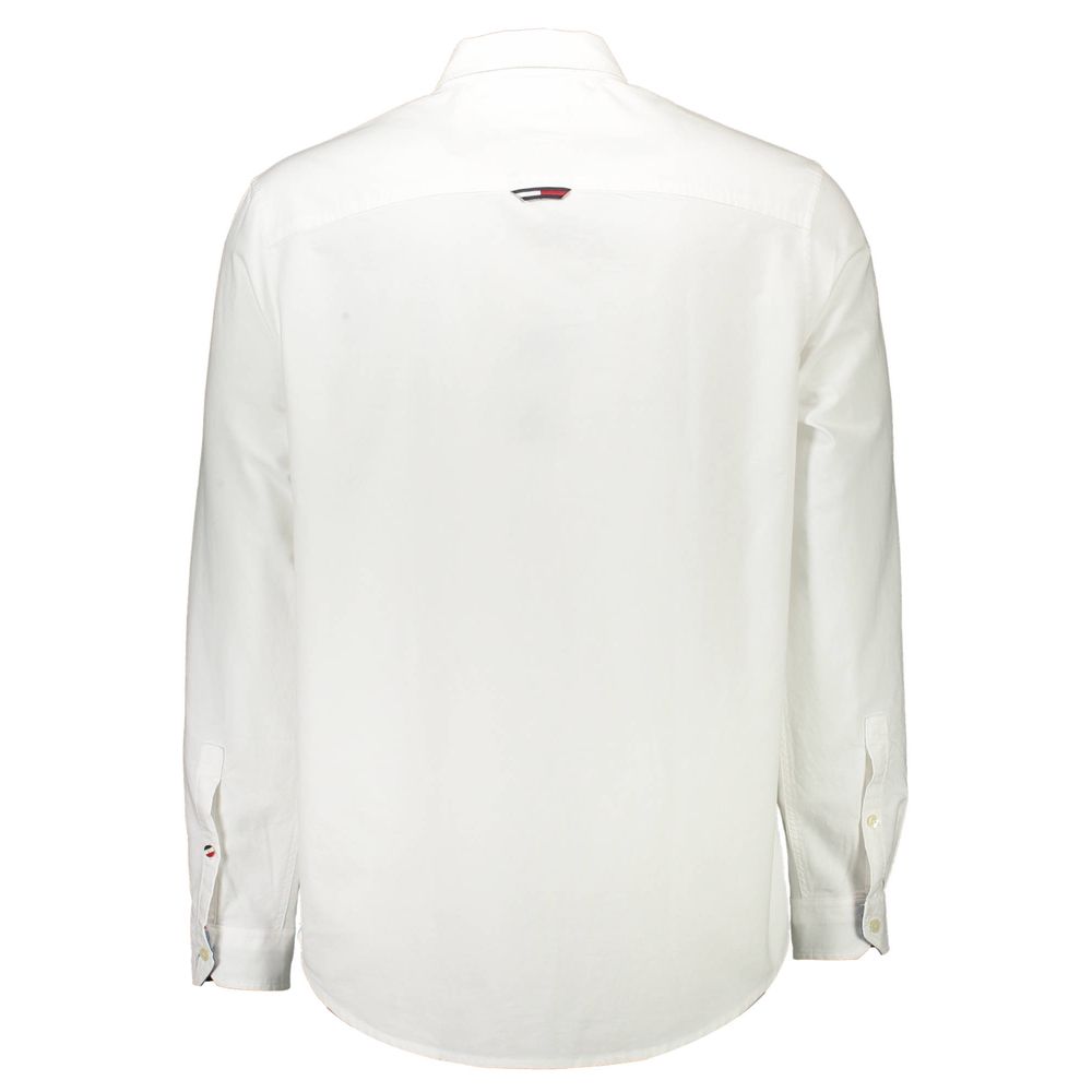 Camisa de algodão branca Tommy Hilfiger