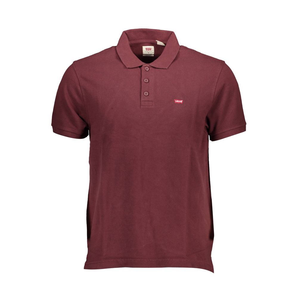 Camisa polo de algodão vermelha Levi's