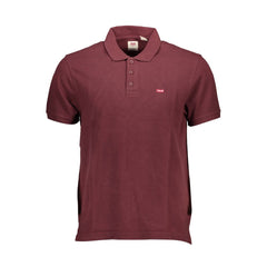 Camisa polo de algodão vermelha Levi's
