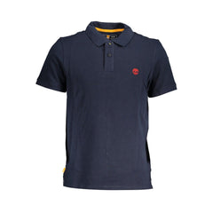 Camisa polo de algodão azul Timberland