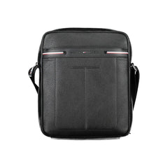 Bolsa de ombro Tommy Hilfiger preta de polietileno