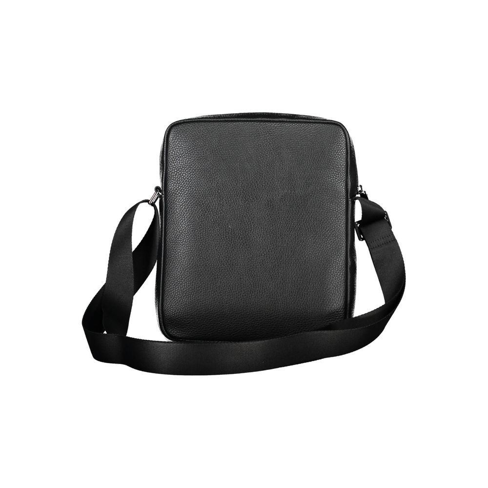 Bolsa de ombro Tommy Hilfiger preta de polietileno