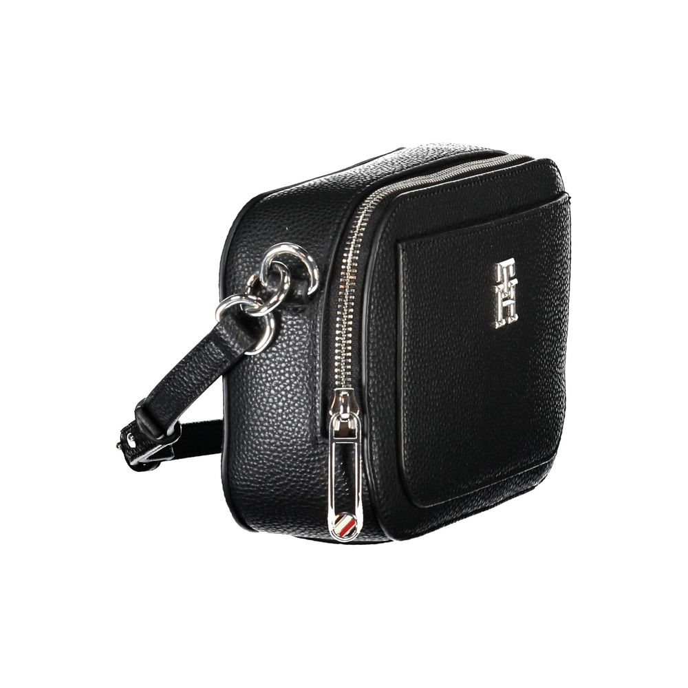 Bolsa Tommy Hilfiger Preta de Polietileno