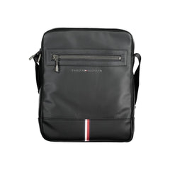 Bolsa de ombro Tommy Hilfiger preta de polietileno