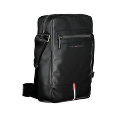 Bolsa de ombro Tommy Hilfiger preta de polietileno