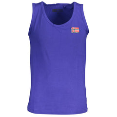 Camiseta de algodão azul Noruega 1963