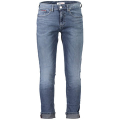 Calça jeans e calça Tommy Hilfiger de algodão azul