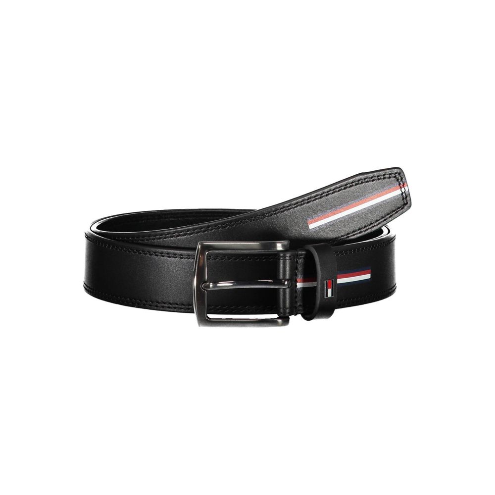 Cinto de couro preto Tommy Hilfiger