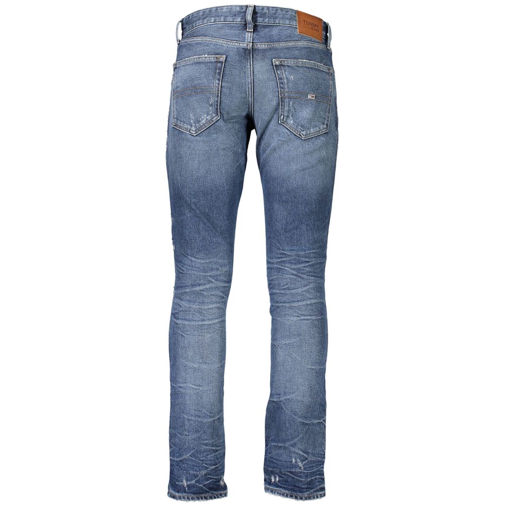 Calça jeans e calça Tommy Hilfiger de algodão azul
