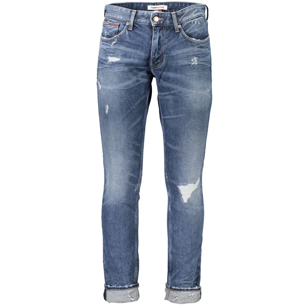 Calça jeans e calça Tommy Hilfiger de algodão azul