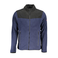 Suéter de poliéster azul da Noruega 1963