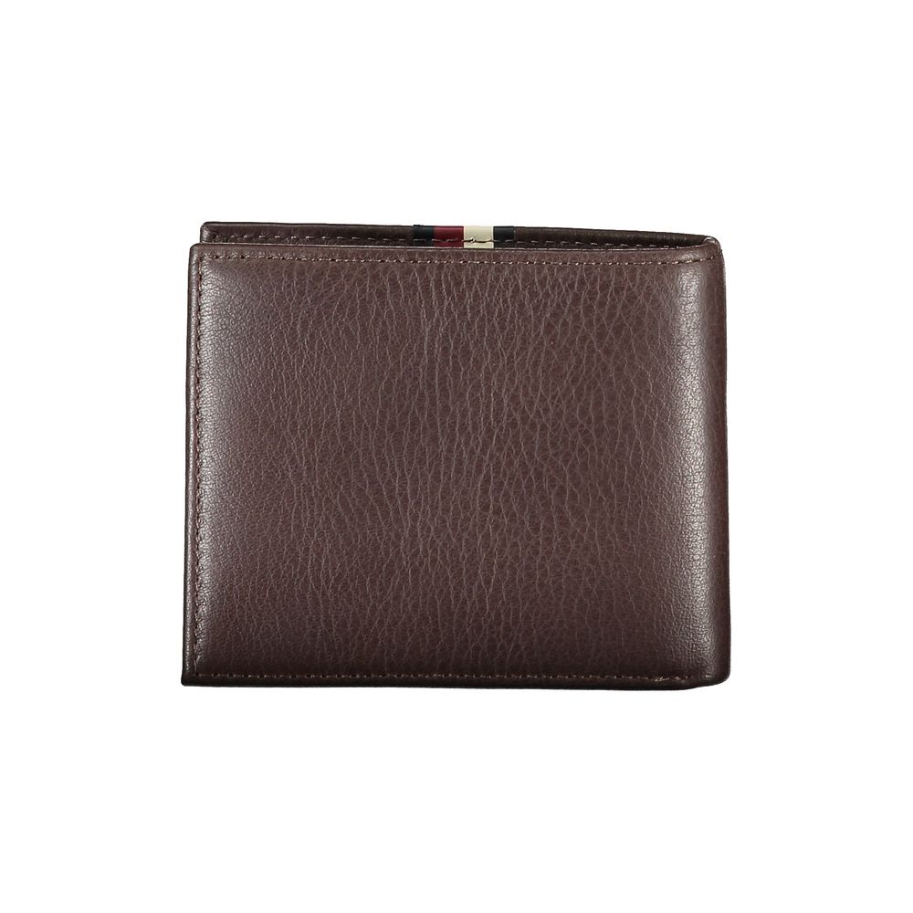 Carteira de couro marrom Tommy Hilfiger