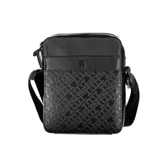 Bolsa de ombro Tommy Hilfiger preta de polietileno