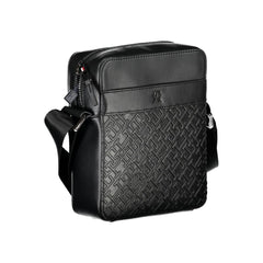 Bolsa de ombro Tommy Hilfiger preta de polietileno