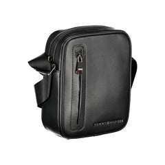 Bolsa de ombro Tommy Hilfiger preta de polietileno