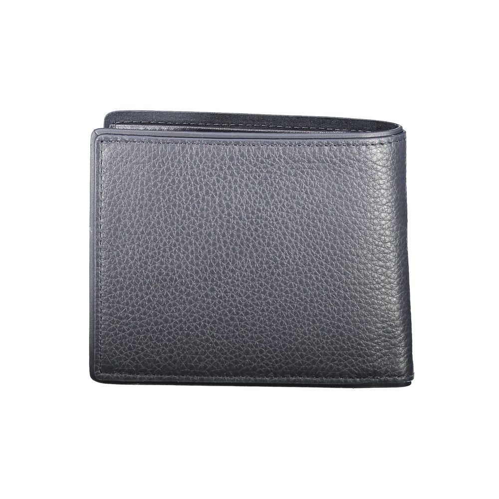 Carteira de couro azul Tommy Hilfiger
