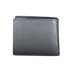 Carteira de couro azul Tommy Hilfiger