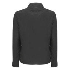 Suéter preto de poliéster da Noruega, 1963