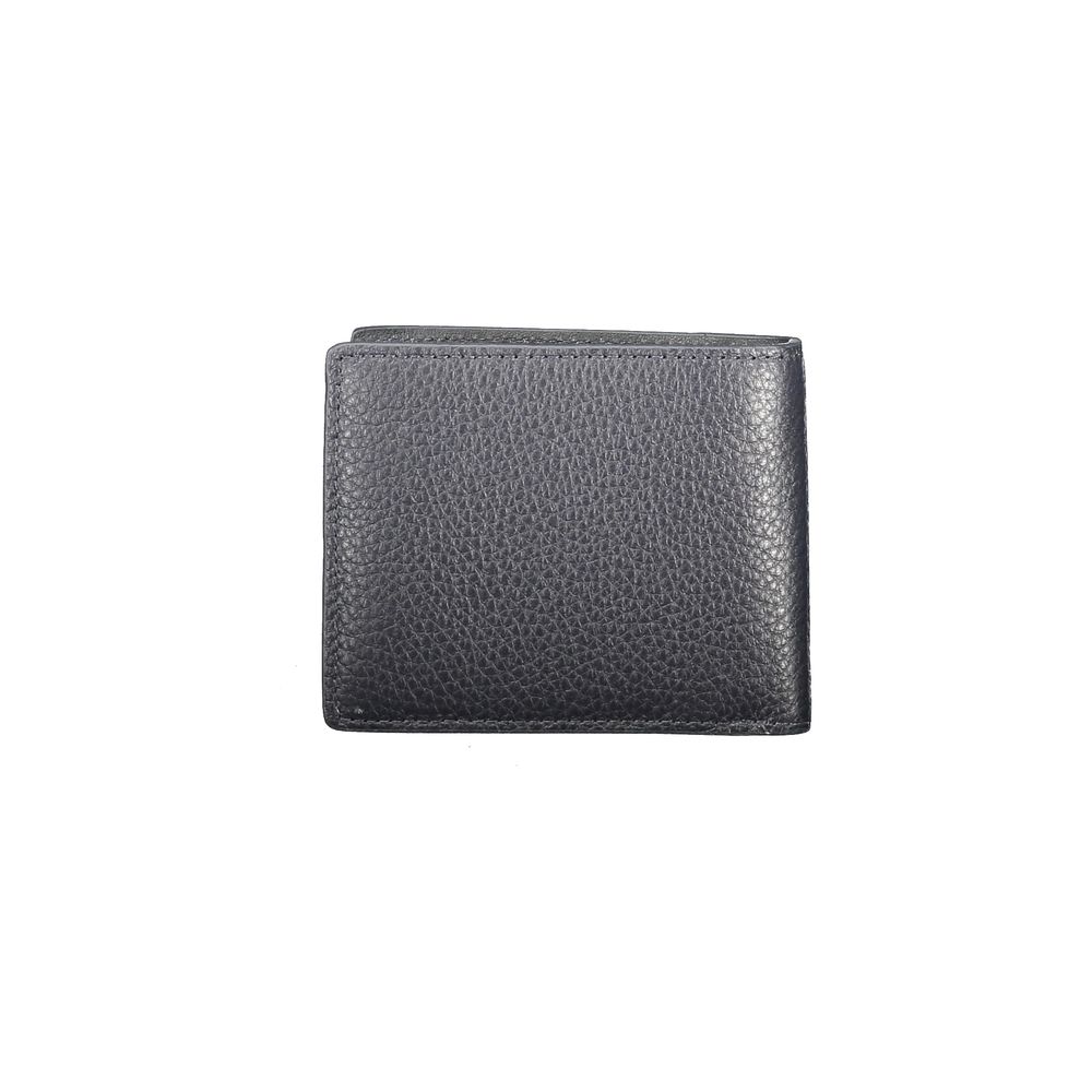 Carteira de couro azul Tommy Hilfiger