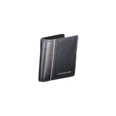 Carteira de couro azul Tommy Hilfiger