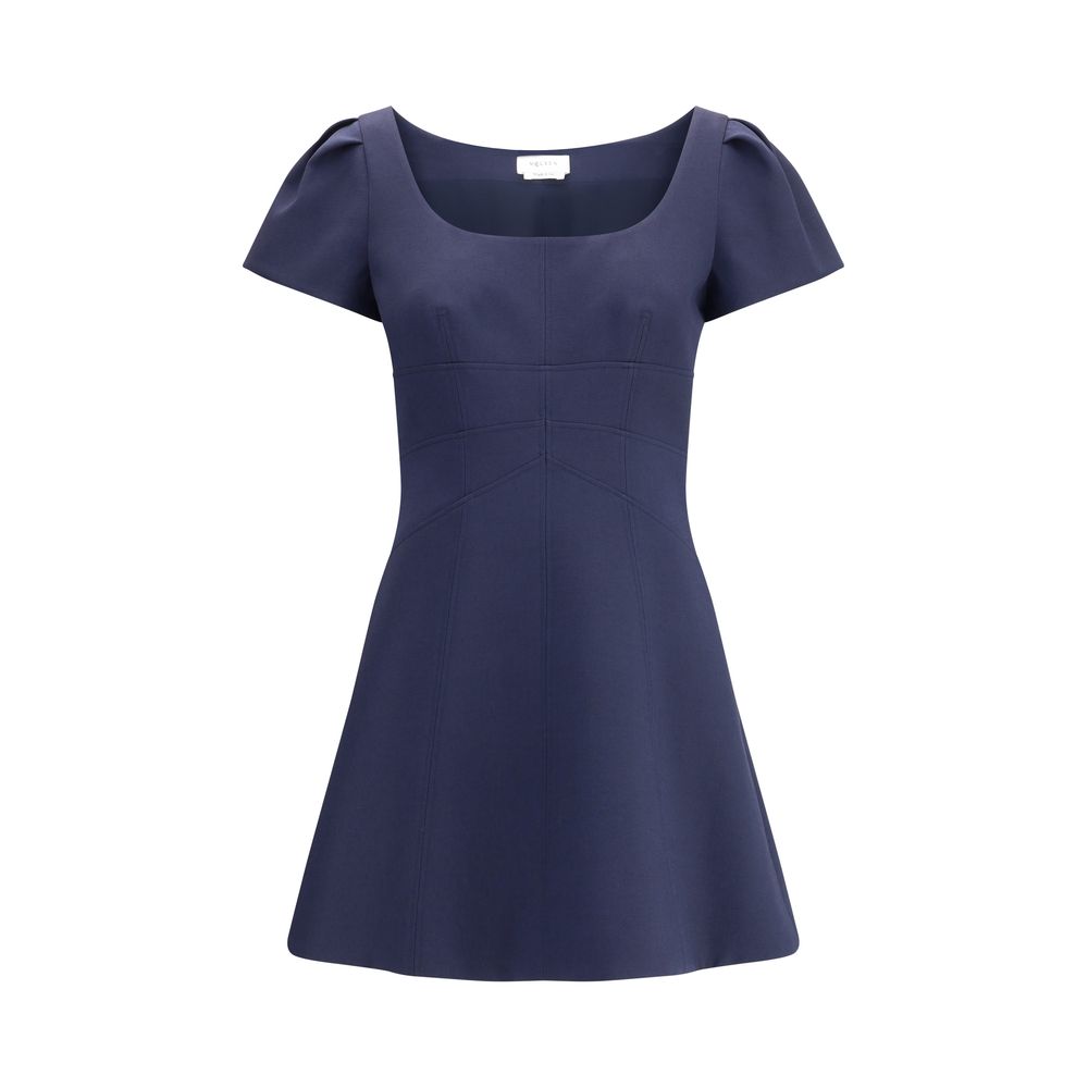 Vestido curto Alexander McQueen com mangas curtas franzidas