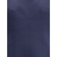 Vestido curto Alexander McQueen com mangas curtas franzidas