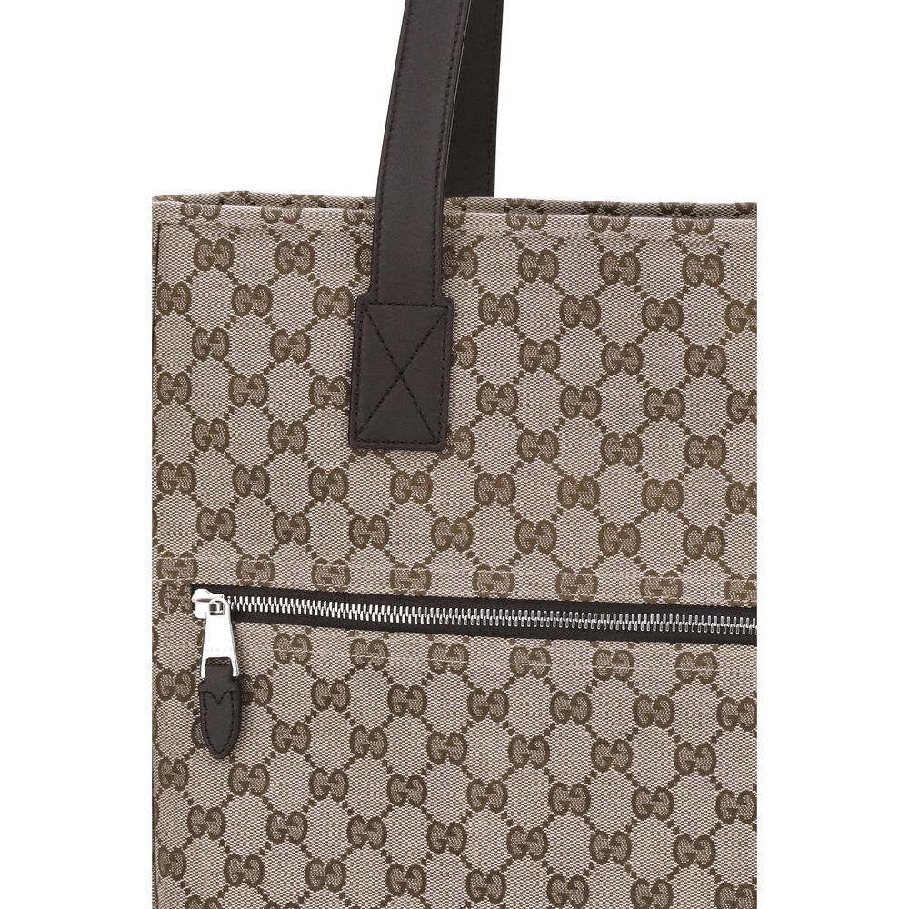 Bolsa tote de lona Gucci GG