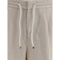 Calça de linho Brunello Cucinelli