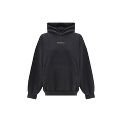 Moletom com capuz com logotipo da Balenciaga
