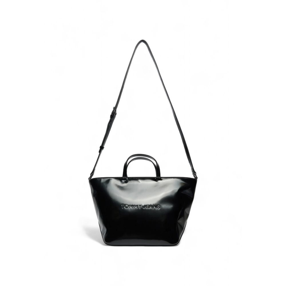 Bolsa Tommy Hilfiger Preta de Polietileno