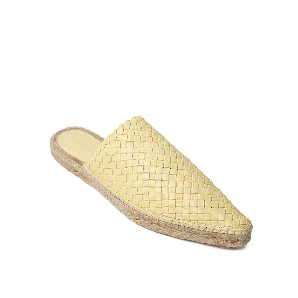 Bottega Veneta Alpargata de couro amarelo