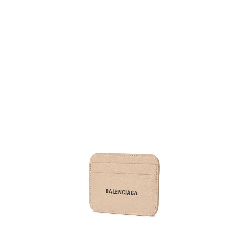 Saia de couro bege Balenciaga