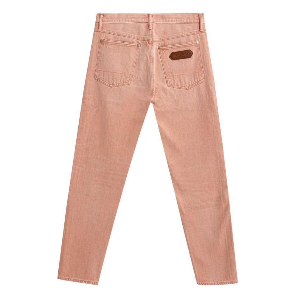 Jeans Tom Ford Rosa Algodão Cônico